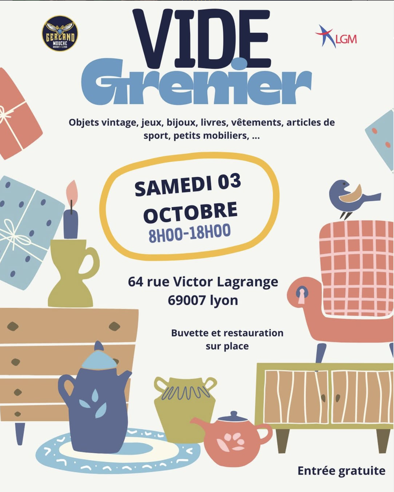 Affiche : Vide grenier